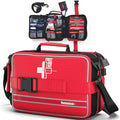 Comprehensive First aid Kits, First Aid Trauma Kit with Labelled Compartments for Cars, Home, Office, Backpacking, Camping, Traveling, and Cycling -324 Pieces - size: Extra Large