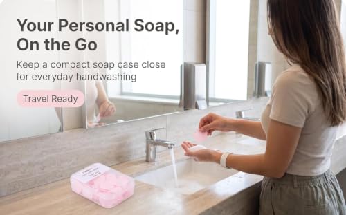 4 Boxes Paper Soap, 4 Random Different Scented Mini Portable Disposable Petal Hand Wash Sheets, Dissolvable Hand Bath Soap,Suitable for Outdoor,Camping and Hiking,Personal Care(Approx 400 Sheets)