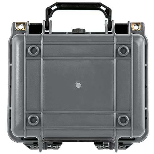 Eylar Small 10.62" Deep Gear, Equipment, Hard Camera Case Waterproof with Foam TSA Standards (Gray) - color: Gray