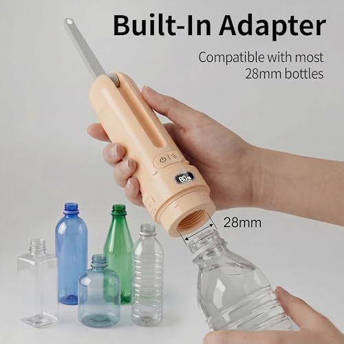 Portable Bidet for Travel, Electric Handheld Sprayer for Personal Hygiene - color: Tangerine