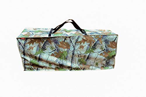 Outdoor Rectangular Cushion/Cover Storage Bag, Protective Zippered Storage Bags with Handles, 50''L x 13''W x 20''H - color: Leaf, size: 50''X13"X20''