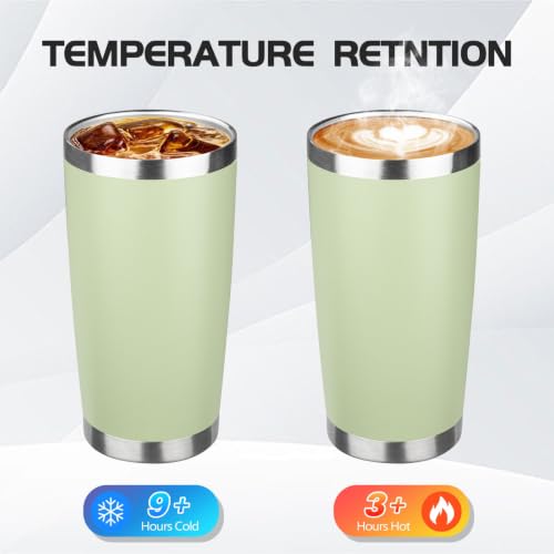 StarSpeed 20oz Stainless Steel Travel Coffee Tumbler,Matcha Green - color: Matcha Green
