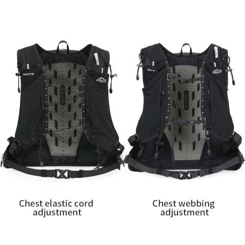 IX INOXTO Hiking Hydration Backpack with 2L/3L Water Bladder for Women and Men18L/25L Water Backpack for Hiking, Cycling, Climbing, Camping - style: Black-White-2L Water Bladder