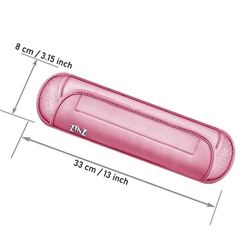 ZINZ Universal Shoulder Pad with Ultra Thick Cushion for Bag Luggage Bag Crossbody, Plus Long & Anti-Slip & Breathable,Pink - color: Pink