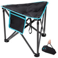 FUNDANGO Folding Tripod Stool, Lightweight Portable Fishing Chair with Thick Padded Seat, 440 Lbs Heavy Duty Outdoor Camping Chairs with Carry Bag for Walking Hunting Hiking Travel - color: Black Tripod-1 Pack