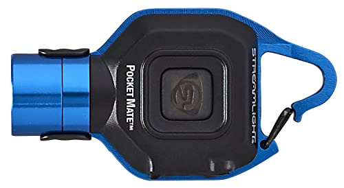 Streamlight 73302 PocketMate 325-Lumen Blue LED Flashlight, Blue | 325 lumens; USB rechargeable capable; multi-mode lighting; IPX-rated water resistant; impact-resistance tested - color: Blue