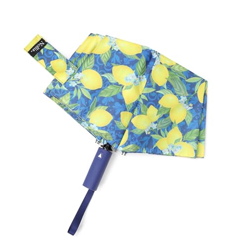 Nollia Compact Travel Umbrella with Auto Open – Windproof Folding Umbrella, Lightweight & Portable for Rain - color: Z.G. Lemon