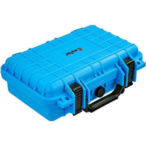 Eylar Protective Gear and Camera Hard Case Waterproof Dry Box with Foam 11.6 Inch 8.3 Inch 3.8 Inch (Light Blue) - color: Light Blue
