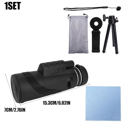 Portable Zoom HD 80x100 Telescope Folding Long Distance Mini Powerful Telescope for Hunting Sports Outdoor Camping Travel ﻿ (Black) - color: Black