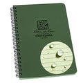 Rite In The Rain Weatherproof Side Spiral Notebook, 4.625" x 7", Green Cover, Universal Pattern (No. 973), 7 x 4.875 x 0.375 - color: Green, size: 1 Pack, style: Universal
