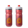 HydraPak Polar Surge Insulated Bike Water Bottle (20oz, Ascent Red) - color: Ascent Red, style: 20oz/600ml