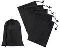 PALTERWEAR Drawstring Bag with Toggle - Nylon Cinch and Ditty Pouch - Six Pack (Black, 6 x 8 Inch, Set of 6) - color: Black, size: 6 x 8 Inch