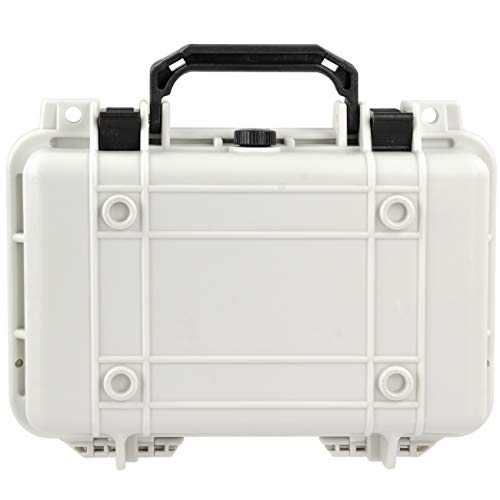 Eylar Protective Gear and Camera Hard Case Waterproof Dry Box with Foam 11.6 Inch 8.3 Inch 3.8 Inch (White) - color: White