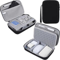 Hard Travel Electronic Organizer Case for MacBook Power Adapter Chargers Cables Power Bank Apple Magic Mouse Apple Pencil USB Flash Disk SD Card Hard Drive Waterproof Shockproof Carrying Bag, Black - color: Black