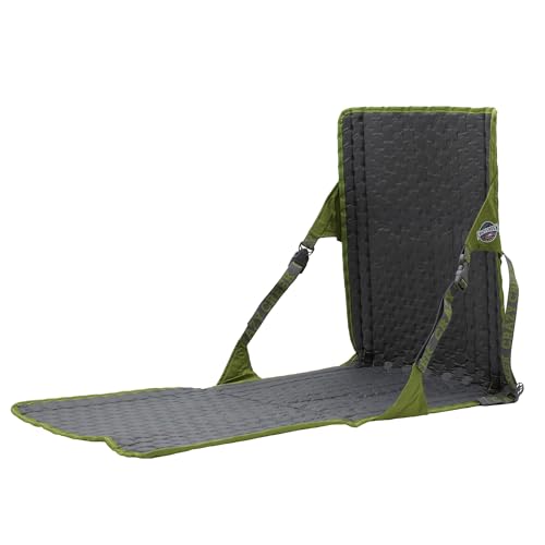 Crazy Creek HEX 2.0 PowerLounger for Day Hiking & Backpacking Trips, 250 LBS Weight Capacity, Adjustable Straps, Compact Design, Water-Resistant Olive/Slate - color: Olive/Slate, size: Power Lounger