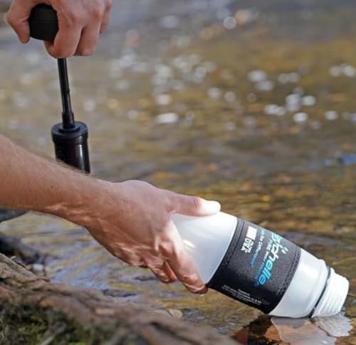 Seychelle 1-10303-28-HI-FC-SEY Flip Top Water Bottle with Advanced Filter, BPA Free