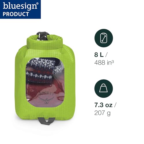 Osprey Waterproof Dry Sack with Window - color: Waterfront Blue, size: 3L