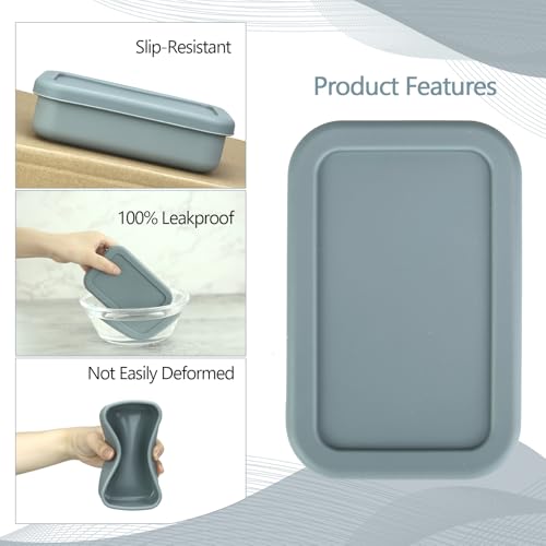 Large Soap Container, Silicone Bar Soap Case, Soap Case with Draining Layer | Portable Shampoo Bar Soap Box for Gym, Camp (Cement Gray) - color: Rectangular Cement Gray