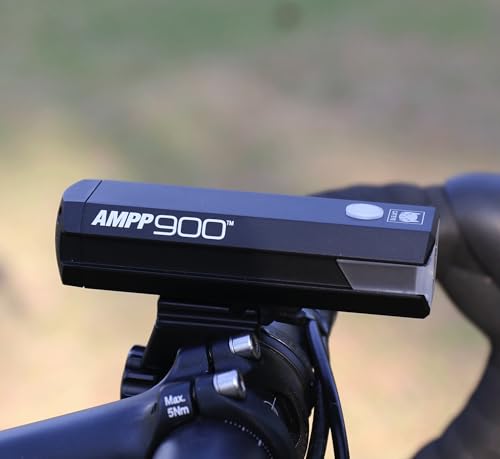 CATEYE AMPP USB Rechargeable Bike Light | Commuters, Road Cyclists & Mountain Bikers, Day & Night Riding Modes, IPX4 Waterproof, Tough & Durable - style: Ampp900
