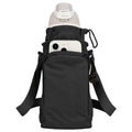 Linkidea Water Bottle Carrier with Strap Compatible with Owala FreeSip 24oz/32oz, Iron Flask Wide Mouth 32oz, Waterbottle Sling Bag Holder, Shoulder Strap with Phone Pocket (Black) - color: Black