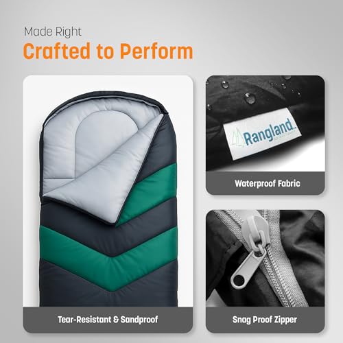 Sleeping Bag with Built-in Pad (AirPack Sleeper) - All-in-One Inflatable Sleeping Pad and Zip-Up Blanket for Camping with Built-in Foot Pump (Black/Green) 80"×30" - color: Black