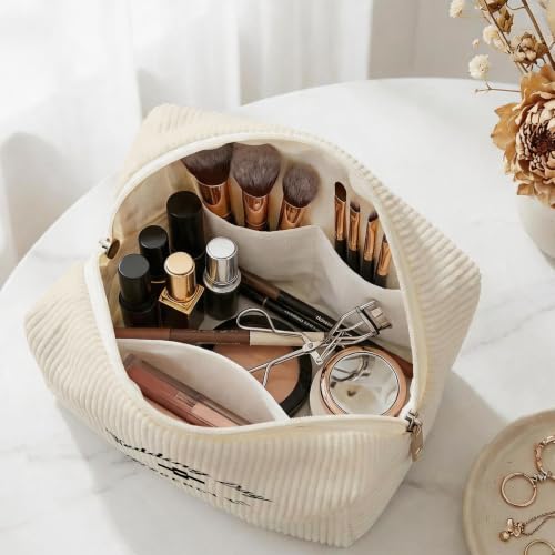 Portable Makeup Organizer for Skincare Hygiene Purse Brushes Lipstick Nail Polish,Toiletry Kit for Women,Cute Makeup Bag & Travel Essentials (Wedding Day) - color: Wedding Day