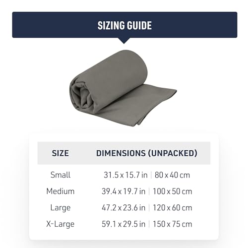 Sea to Summit Drylite Towel, Lightweight Camping and Travel Towel - color: Desert, size: Large