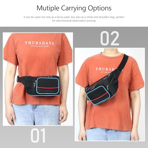 Astromania Telescope Bag, Multipurpose Bumbag Telescope Case for Accessory | Telescope Accessory for Eyepiece Barlow Lens, Portable Padded Telescope Carrying Case and Bag, with Adjustable Shoulder Strap - size: Small