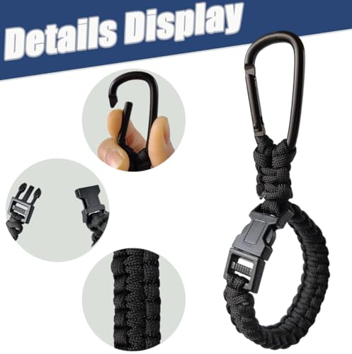 4 PCS Baseball Glove Clip for Hanging Bags, Paracord Gear Holder with Hook Clip, Portable Sports Equipment Drying Rack for Baseball Softball Gloves, Travel Accessory for Athletes (4-Black) - style: 4-Black