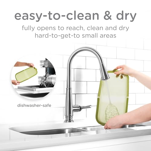 Ubbi Platemate Reusable Silicone Storage Bag, Juniper | Opens Flat as Placemat, Dishwasher & Freezer-Safe, Lunch Container, Leakproof Sandwich & Snack Bag, Easy to Clean, BPA-Free - color: Juniper Sandwich Bag
