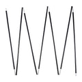 Aluminum Tent Poles Replacement, Black Pre-Assembled Tent Pole, 7001 T6 Heated Camping Tent Rod - color: 9ft 1.4 in 1 Pole
