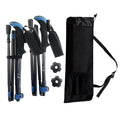 York Nordic Ultralight Folding Walking Poles - Travel Ready - with Rubber Feet, Baskets, and Bag - size: Heights 5'3" to 5'7", style: Trek/Cushion Grips