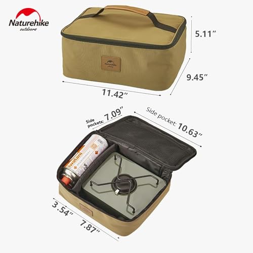 windhike Naturehike Storage Bag for Foldable 2-Burner Camping Stove | Portable Camping Cookware Organizer, Camp Stove Carry Case for Outdoor Gear, Spice Container