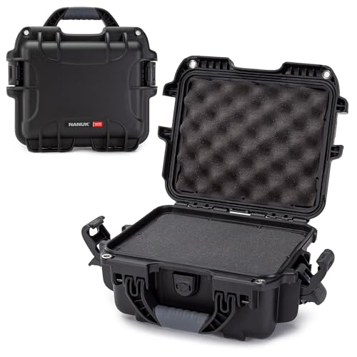 NANUK 905 Hard Case with Foam – IP67 Waterproof Hard Case, Protective Hard-Shell Box for Camera, Drone & Gear – Impact-Resistant, Dustproof, Travel-ready, 12.5” x 10.1” x 6”, Made in Canada – Black - color: Black, size: Cubed Foam