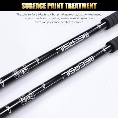 2 Pack Foldable Trekking Hiking Poles, Aluminum Telescopic Nordic Walking Sticks with Anti-Shock and Quick Lock - color: Black