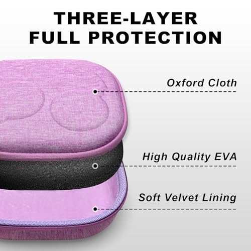 Hard Case for Bose QuietComfort, QC, QC 45 Headphone, Purple | Compatible with Bose QC Ultra, QC 35, QC 35 II, QC45 SE, QC SE Over Ear Noise Cancelling Headphones, Travel Storage Bag - color: Purple