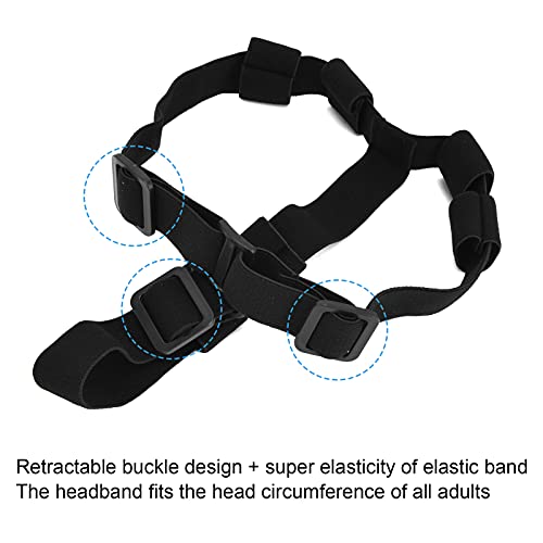 Lamp Replacement Strap Adjustable Headlamp Band LED Riding Fixed Lamp Strap for Climbing, Cavern, Diving, Camping, Work, Operation, Riding