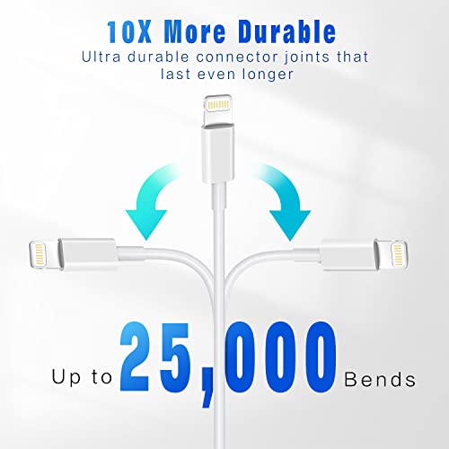 iPhone Charger Apple MFi Certified Cable,3 Pack 3FT USB-A to iPhone Cable - size: 3FT