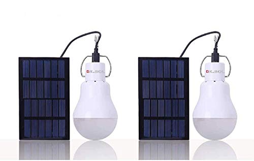 Solar Powered Light Led Bulb Solar Lights Camping Lamp Emergency Light Bulbs Solar Lamp for Home Shed Patio Garden Chicken Coop Barn Pet House Patio Path Deck Lantern - color: S1200 2pc