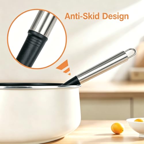 Large Silicone Cooking Utensils Set, 10Pcs Nonstick Kitchen Utensil Set with Stainless Steel Handle, BPA Free Spatula Set with Turners Spoon Ladle Skimmer(Black/Silver) - color: Black/Silver
