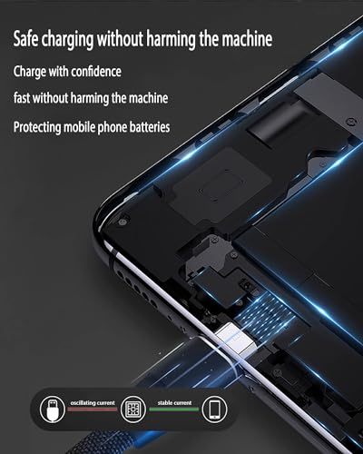 Awnuwuy 100W Multi 3 in 2 Cable 10FT, USB A/C to USB-C Lightning Micro Port | Black Long Nylon Braided, 3 in 2 Fast Charging Cable For iPhone 17/16/15/15 plus,Samsung S26/S25, Multiple Devices, Laptops - size: 10FT