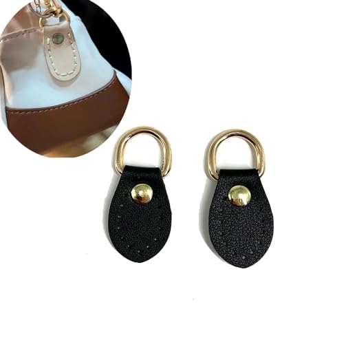 4 Pack Purse Strap Mount Hook PU Leather Sewing Buckle DIY Hanging D-Ring Clips Replacement for Purse Making Supplies Handbag Shoulder Belt Hardware Bag Crossbody Handmade Backpack Craft