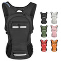 Zavothy 20L Multipurpose Hiking Backpack with 3L Water Bladder – Durable Hydration Backpack with Insulated Bladder Compartment, Hidden Helmet Holder & Rain Cover – for Hiking, Commuting, and Camping - color: Black