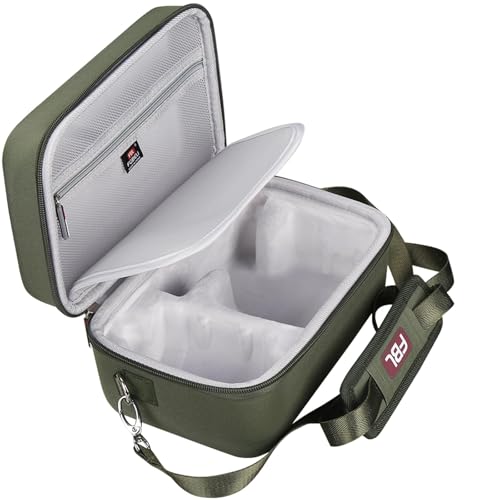 FBLFOBELI EVA Camera Case for Canon EOS Rebel T7/T8i/T5/R50/R100 | Hard EVA Shell, Shockproof & Water-Resistant, Custom Molded Interior, Detachable Shoulder Strap, Travel Bag, Army Green - color: Army Green