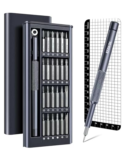 efekol Small Precision Screwdriver Set - Electronics Repair Tiny Tool Kit [Super Durable],for Ring Doorbell, Laptop, Switch, PS5, Xbox, Macbook, iPhone, Watch, Glasses,Fathers Day Dad Gifts for Men - style: 27 IN 1 Set