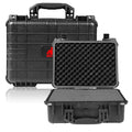 Jack Boss Waterproof Hard Camera Case with Pre-cut Foam,Black | Portable Protective Hard Shell Case With Updated Plastic Material,Fit Drones,Camera,Equipments,16x12.8x6.8 Inch - color: BLACK, size: 16x12.8x6.8 in