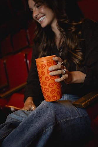 Simple Modern Halloween Travel Coffee Mug 360° Lid | 16oz | White - color: Jack-O-Lanterns, style: Coffee Tumbler
