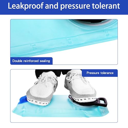 Hydration Bladder, 1.5-2-3L Water Bladder for Hiking Backpack, BPA-Free Leak Proof Water Reservoir Storage Bag, Water Pouch Hydration Pack for Camping Cycling Running - color: 1.5L-Water Bladder-Blue