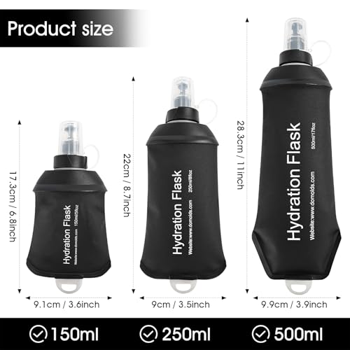 GUYI GYGYL Soft Flask, Collapsible Water Bottle for Sports, 250ml Black - color: 250ml Black