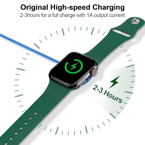 2026 Upgraded Magnetic Fast Charging Cable for Apple Watch Charger - color: Blue, size: 1.0M